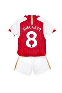 Arsenal Martin Odegaard #8 Babytruitje Thuis tenue Kind 2023-24 Korte Mouw (+ Korte broeken)